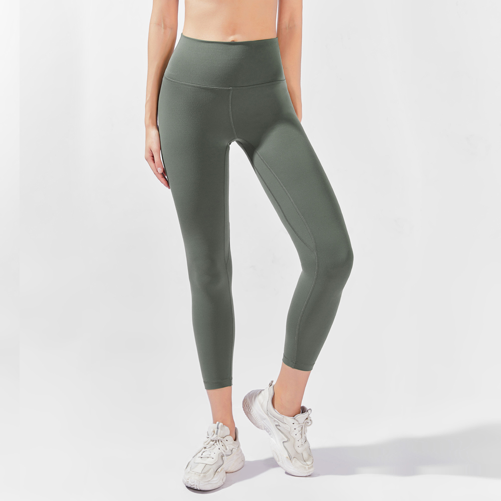Myga Green Large Yula High Waist Yoga Leggings Image 2