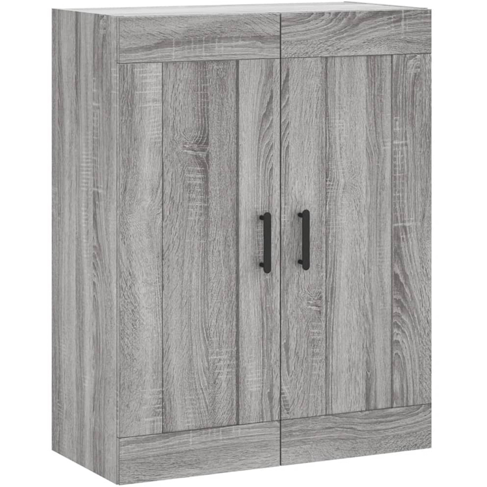 vidaXL Single Door 2 Drawer 2 Shelf Grey Highboard Image 5
