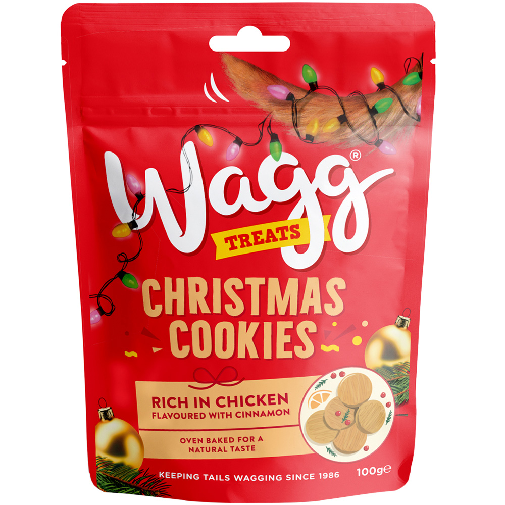 Wagg Christmas Cookies Dog Treats - 100g Image 1