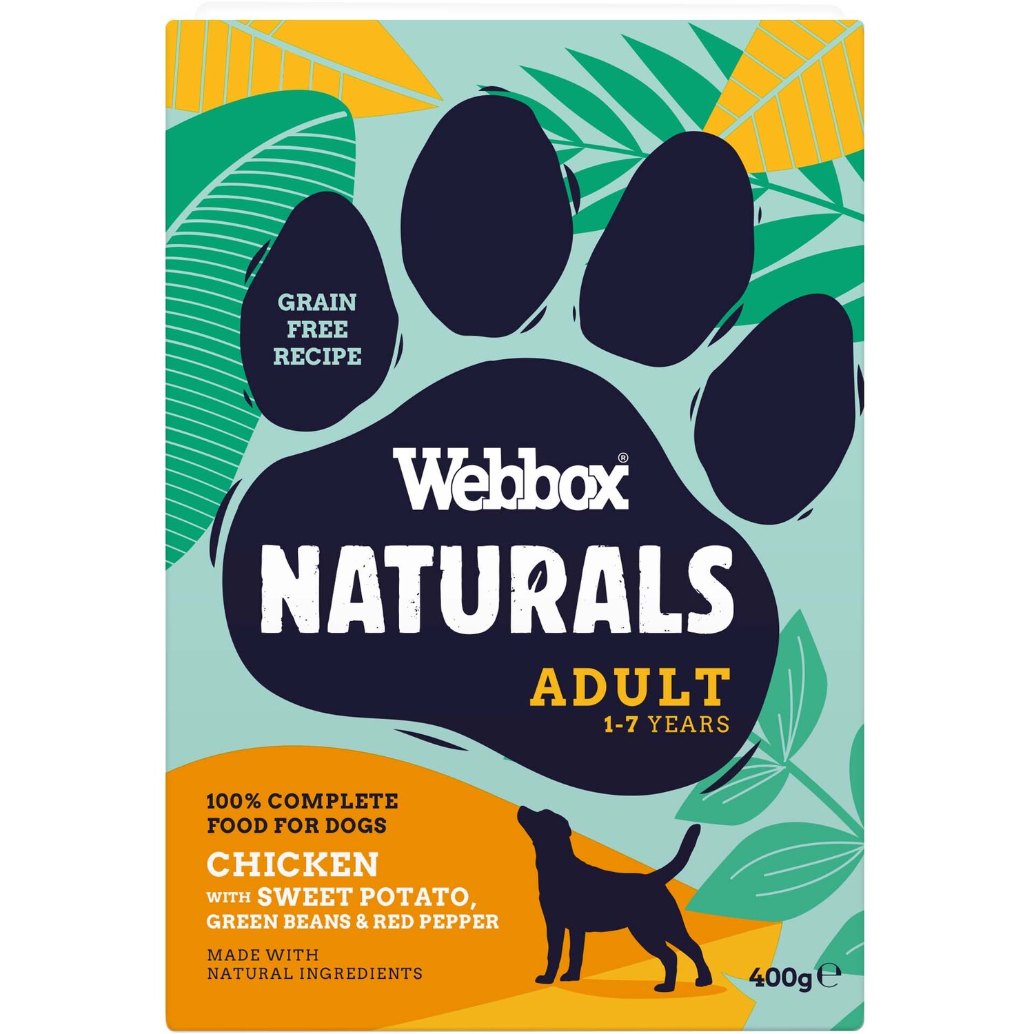 Webbox Natural Chicken and Sweet Potato Dry Dog Food 400g Image