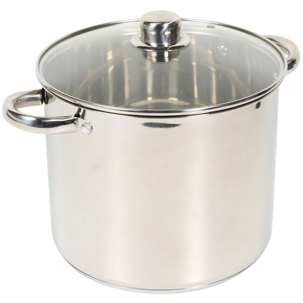 Salter 9L Stockpot with Glass Lid Silver Image 2