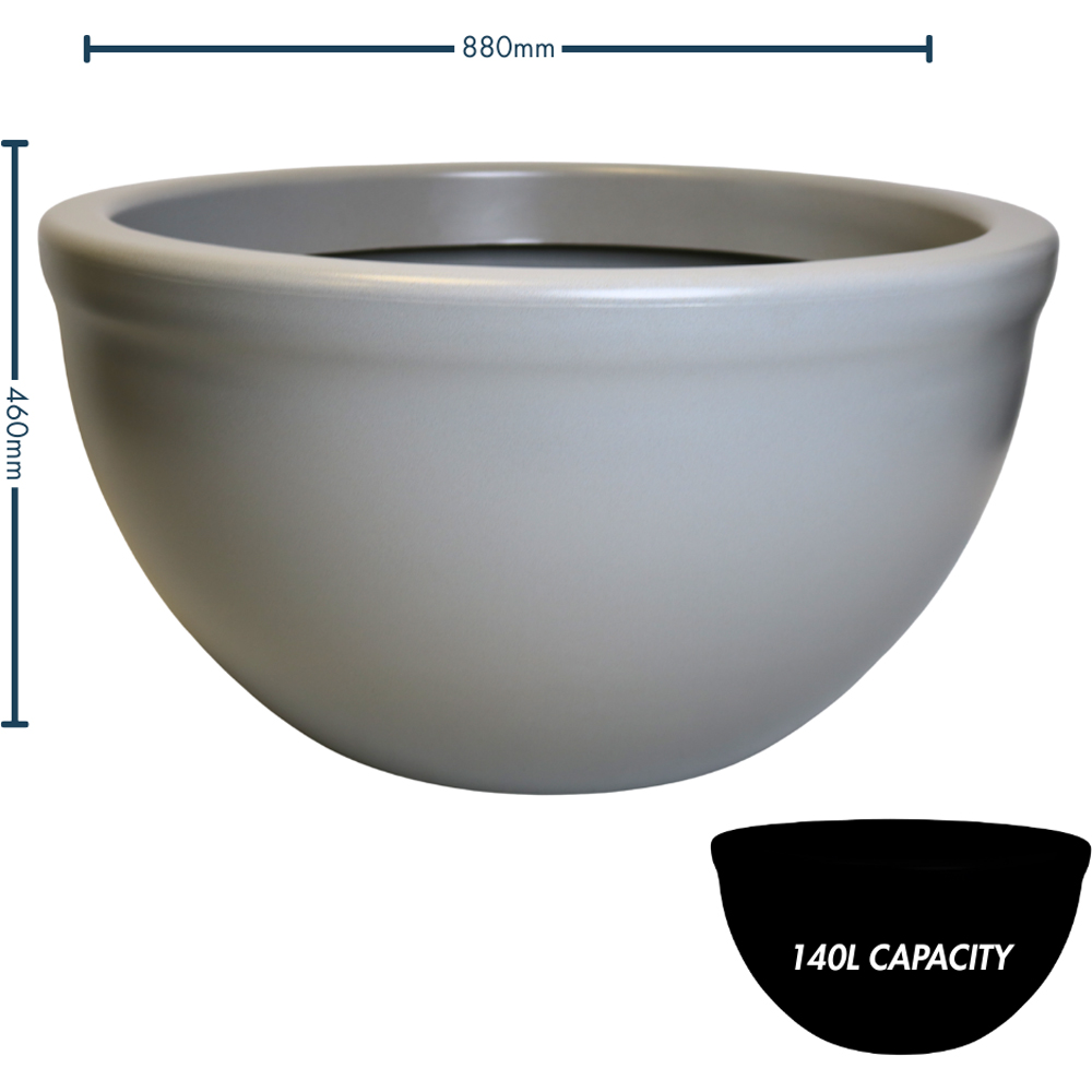 Trifibre Hampton Concrete Low Bowl Planter 46 x 88cm Image 7