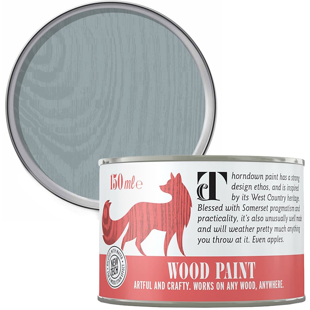 Thorndown Axe Blue Satin Wood Paint 150ml Image 1
