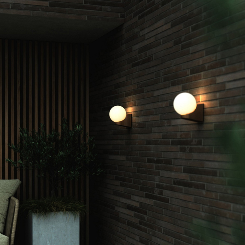 Nordlux Hayley Brown Metallic Wall Light Image 2
