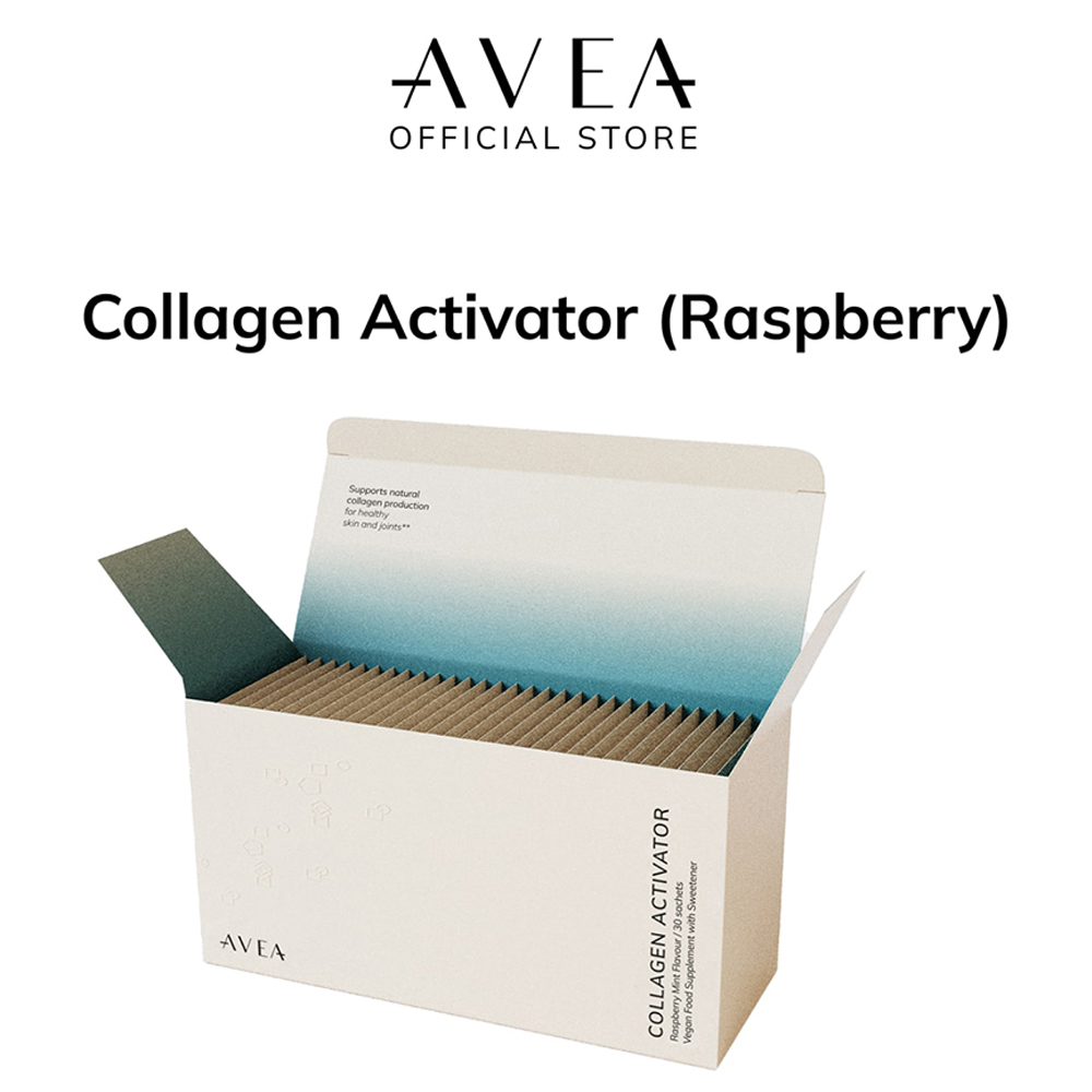 AVEA Raspberry and Mint Collagen Powder Sachets 30 Pack Image 3