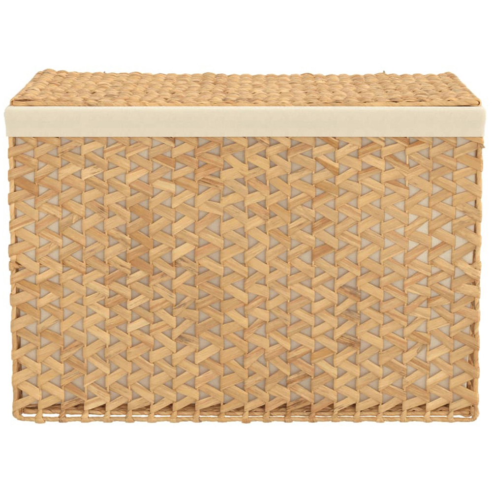 vidaXL 3 Section Brown Water Hyacinth Laundry Basket 52 x 75 x 42.5cm Image 4