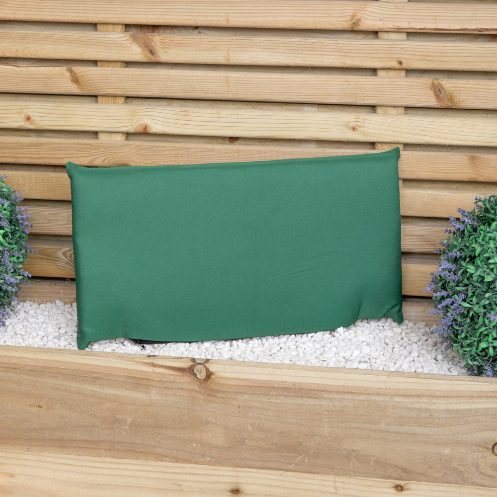 Samuel Alexander Single Seater Green Wooden Garden Chair Cushion Base 52 x 20cm Image 3