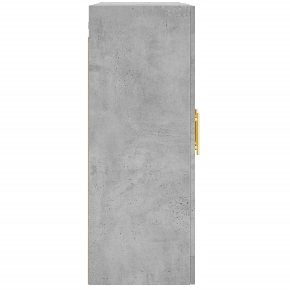 vidaXL 2 Glass Door Concrete Grey Wall Mounted Cabinet Image 8