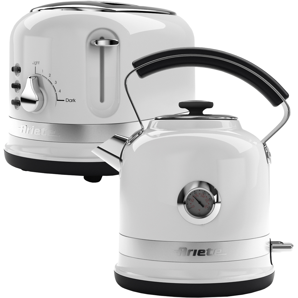 Ariete Moderna White Kettle and Toaster Pack Image 1