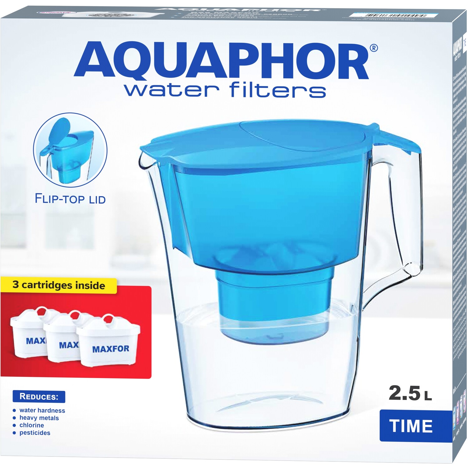 Aquaphor Time Water Filter Jug With Three Filters Image 7