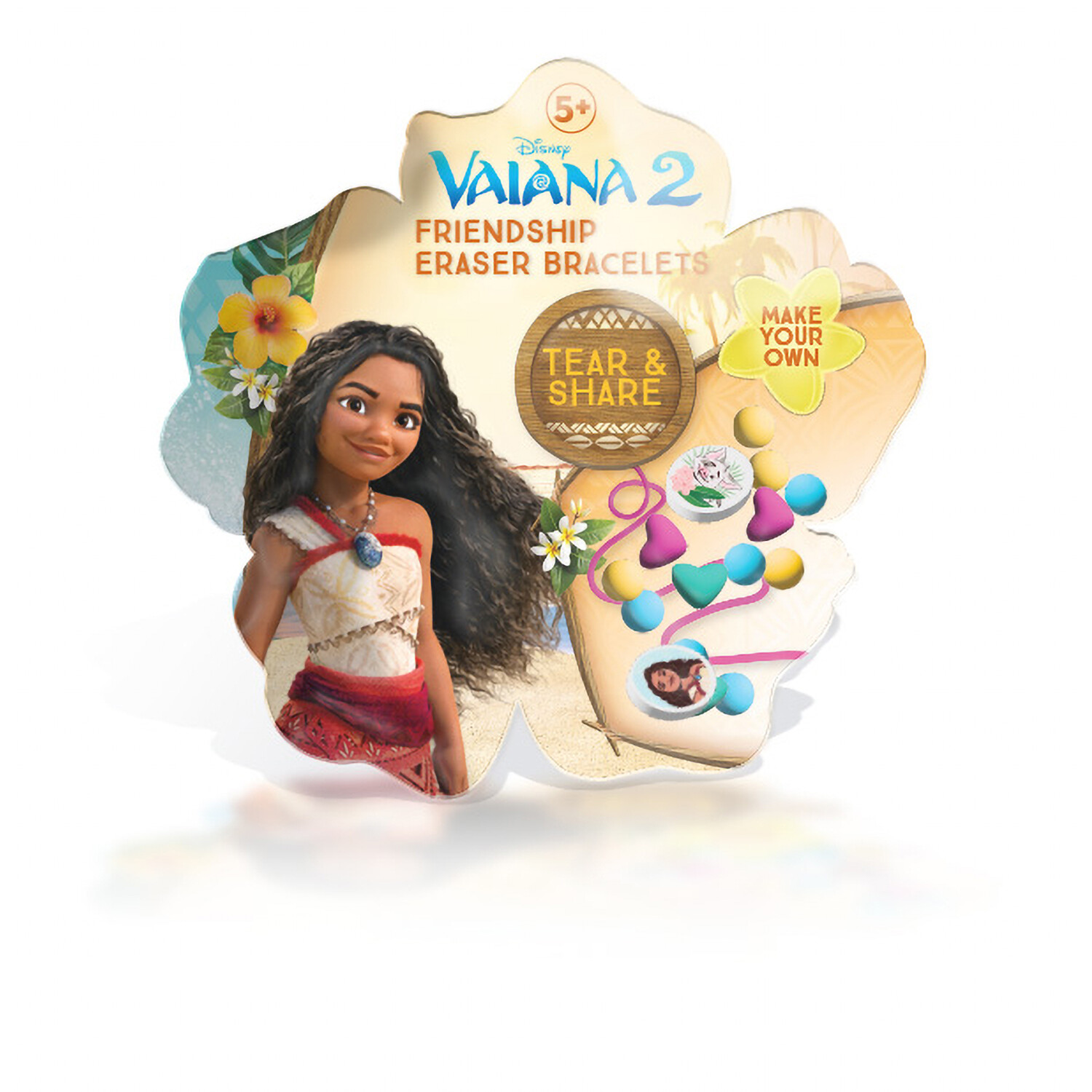 Moana 2 Friendship Eraser Bracelet Kit - Multicolour Image