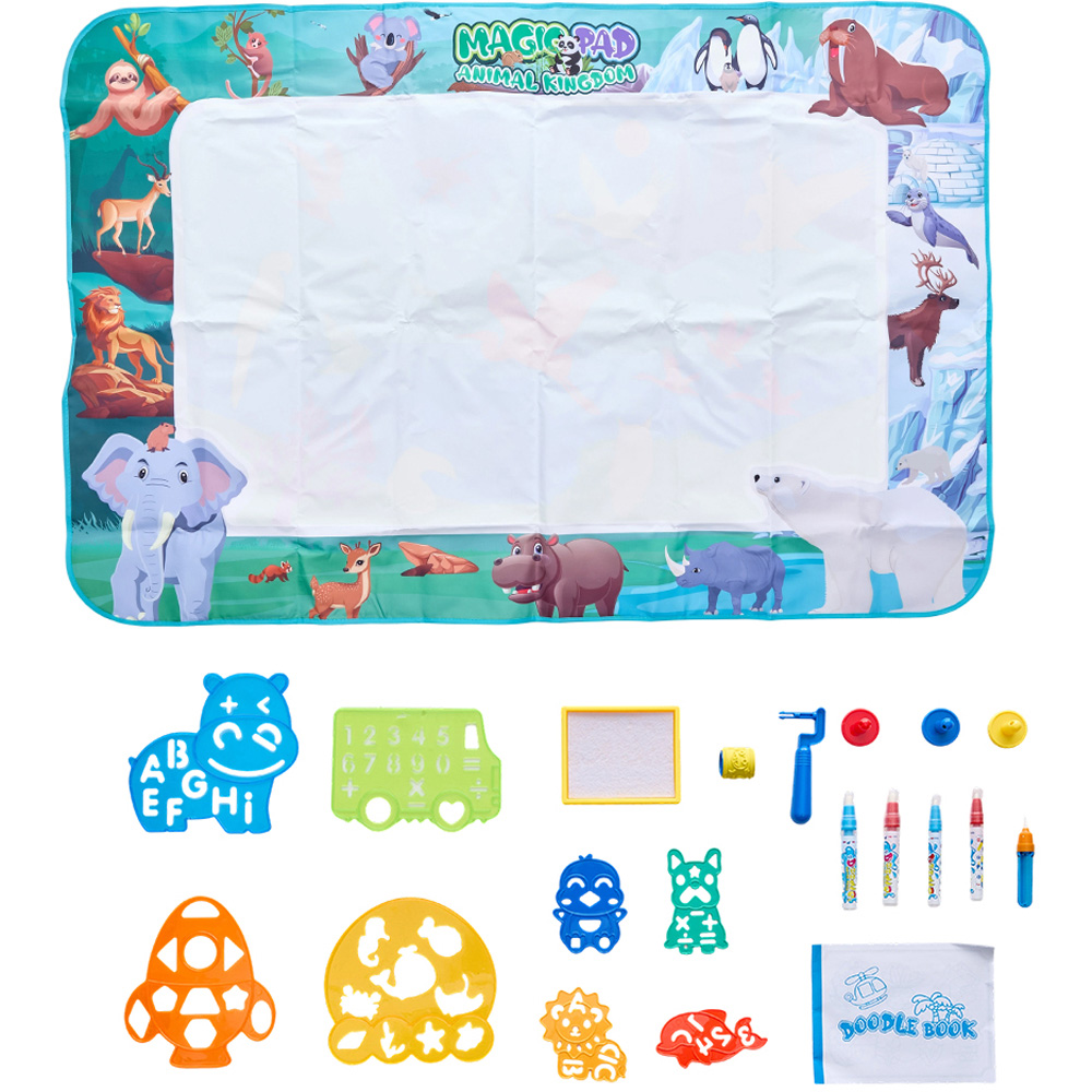 H&O Direct Kids Zoo Theme Water Doodle Painting Mat Image 1