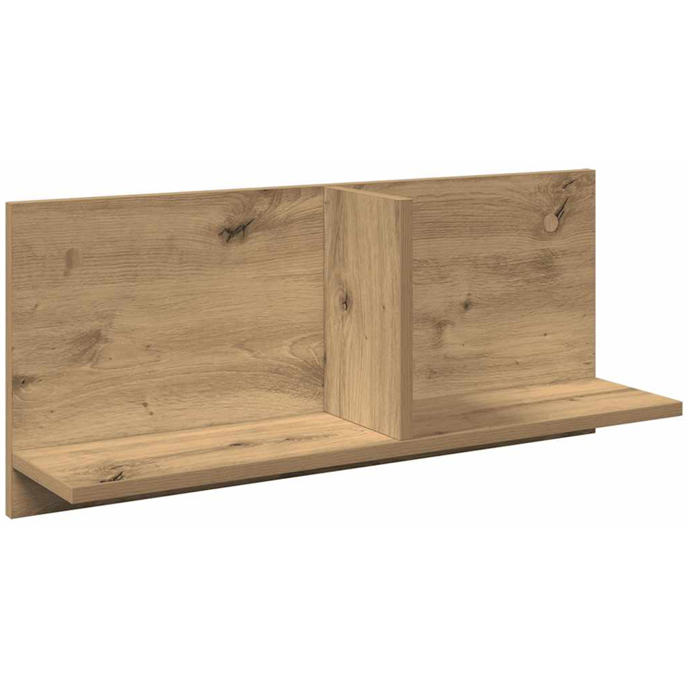 vidaXL 2 Shelf Artesian Oak Wall Cabinet Image 1
