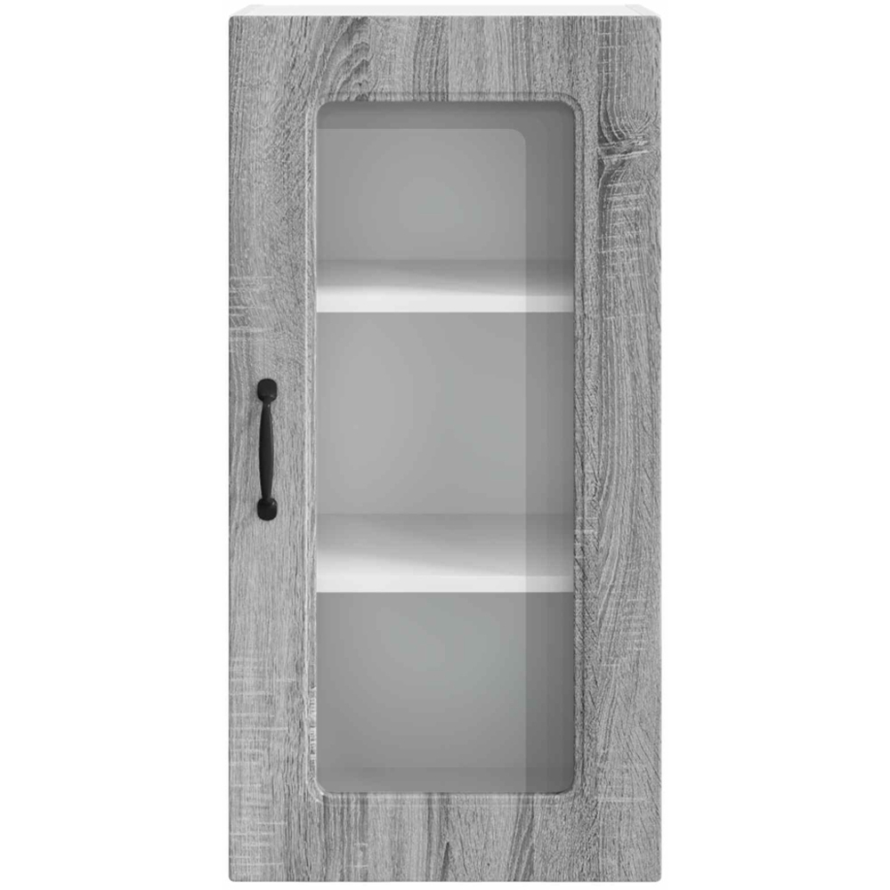 vidaXL Kalmar Single Door Grey Sonoma Wall Kitchen Cabinet 2 Pack Image 5