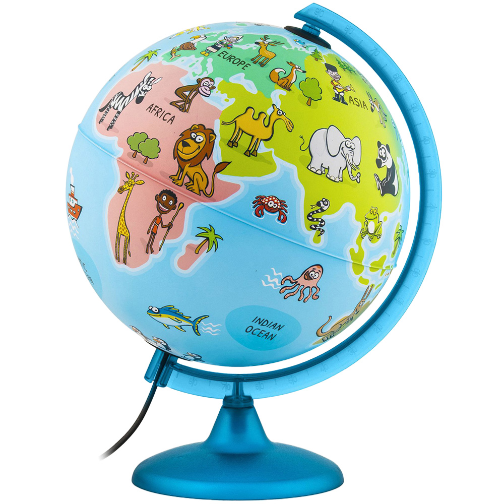 Nova Rico Mappa Mondo Illuminated Globe 25cm Image 1