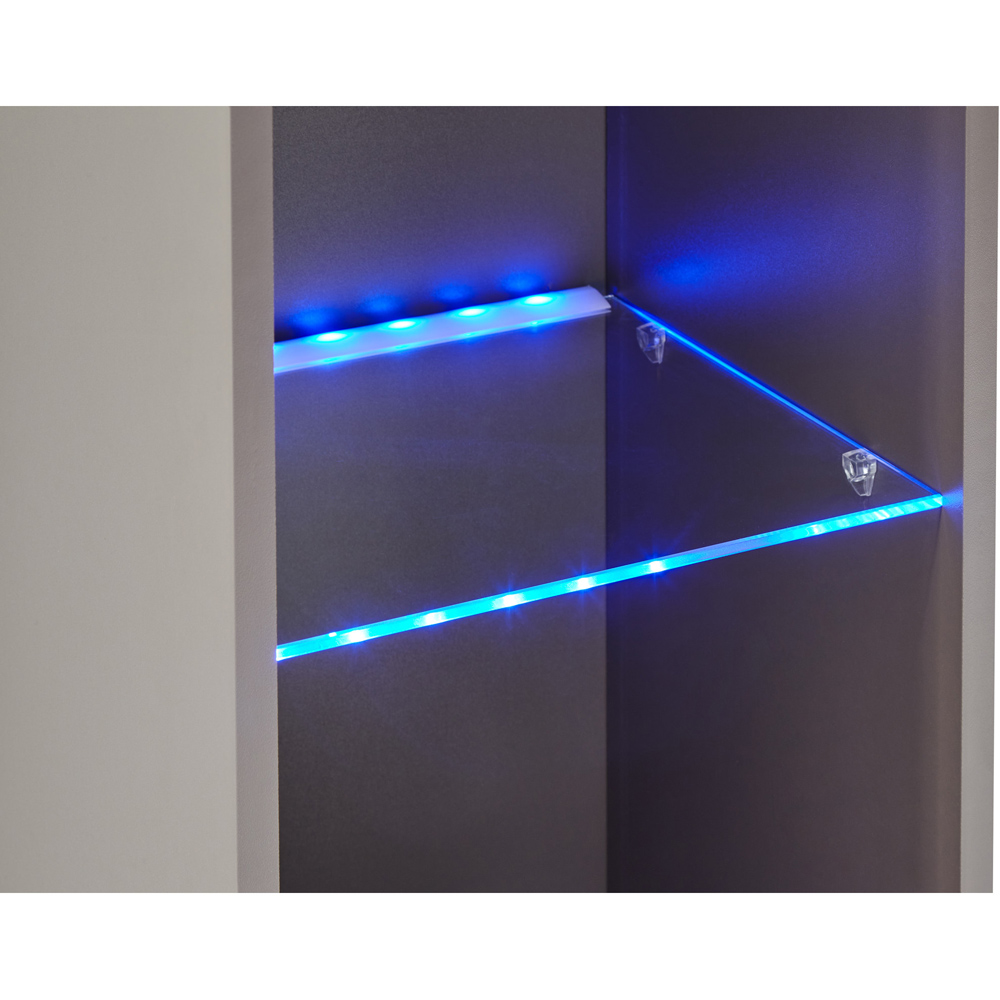 GFW Galicia Grey Tall LED Shelf Unit Image 6