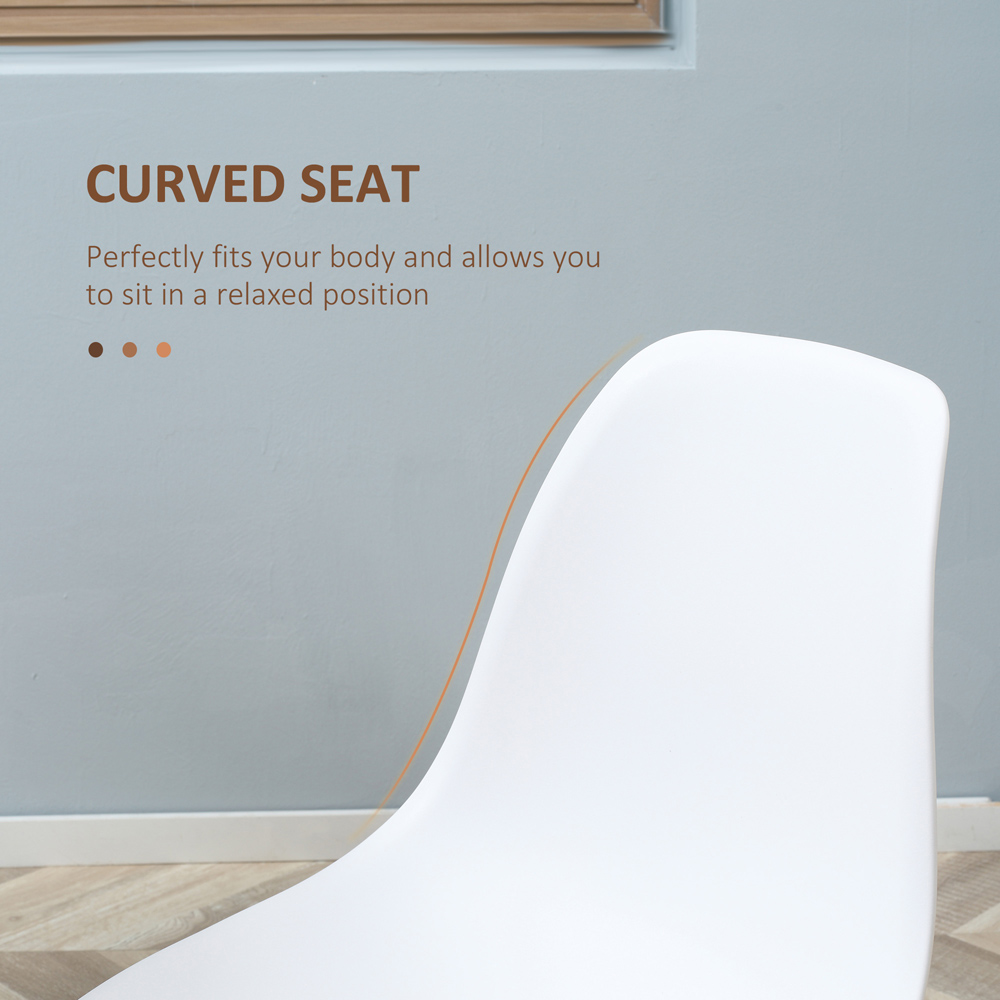 Portland Set of 4 White Dining Chair Image 6