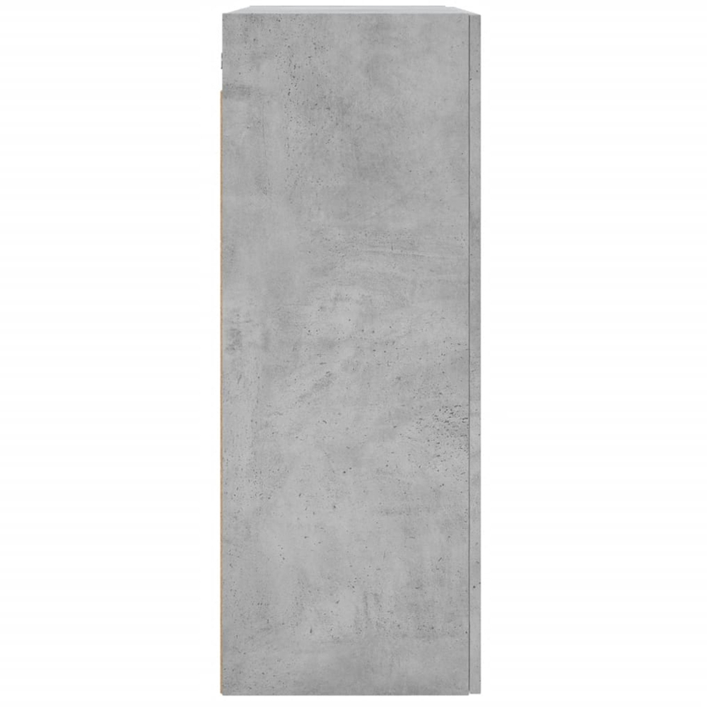 vidaXL 2 Door Concrete Grey Wall Mounted Cabinet Image 8