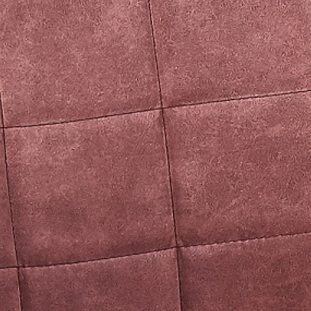 Adrian Set of 2 Pink Suede Faux Leather Dining Chairs Image 6