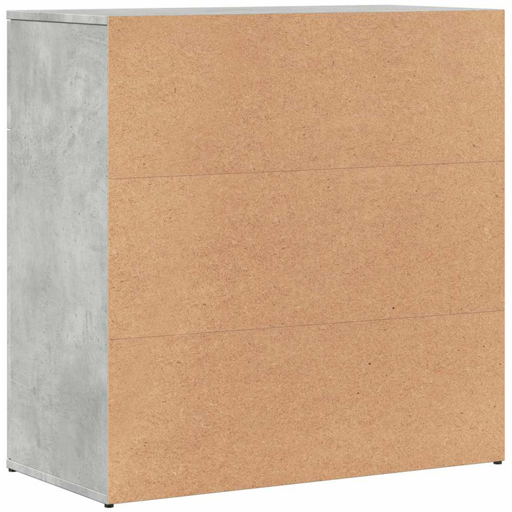 vidaXL 2 Door 2 Drawer Concrete Grey Sideboard 2 Pack Image 5