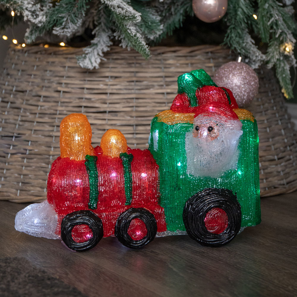 Samuel Alexander 35 Cool White LED Light-Up All Aboard Christmas Train Decoration 24cm Image 3