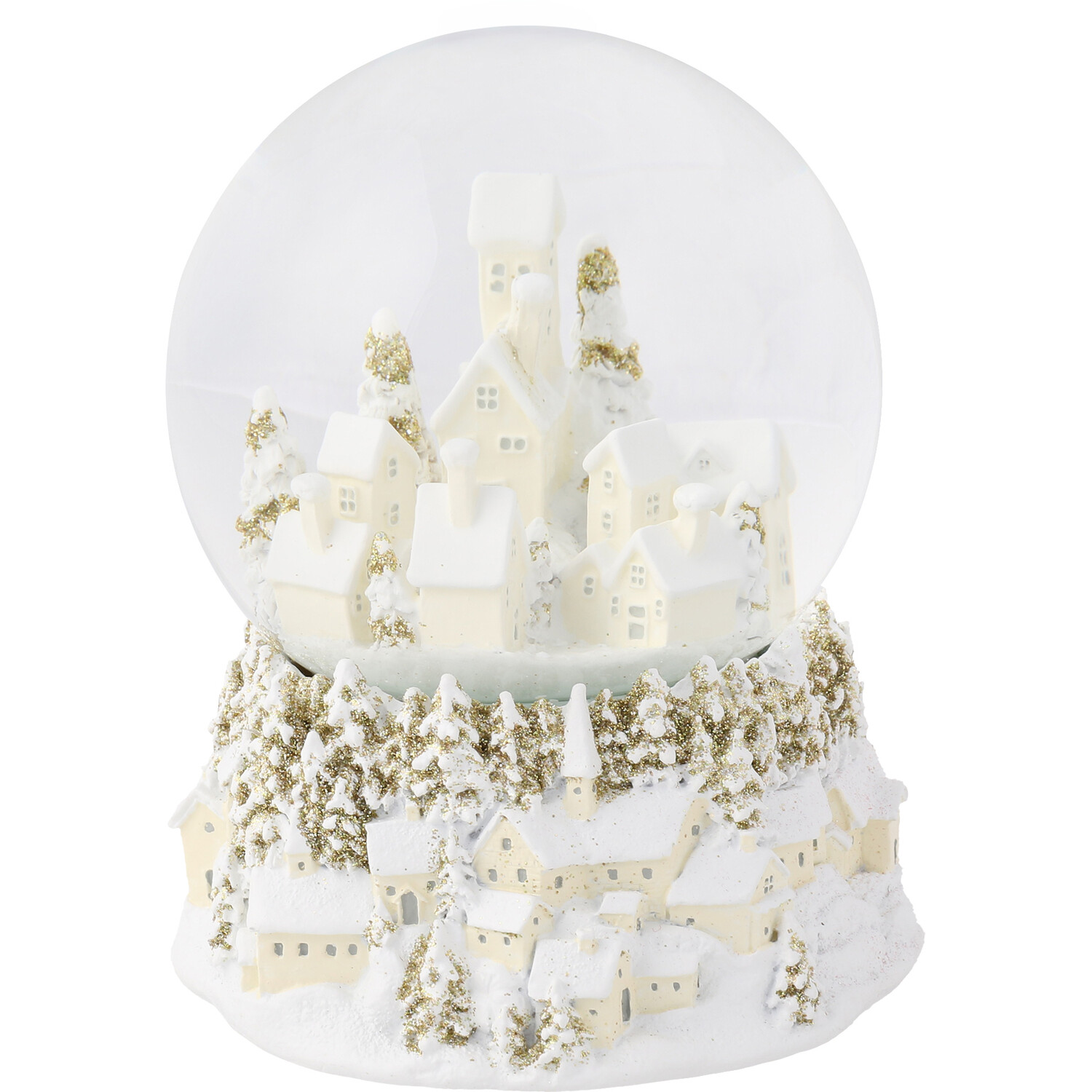 Musical Winter Village Scene Snow Globe Image 2