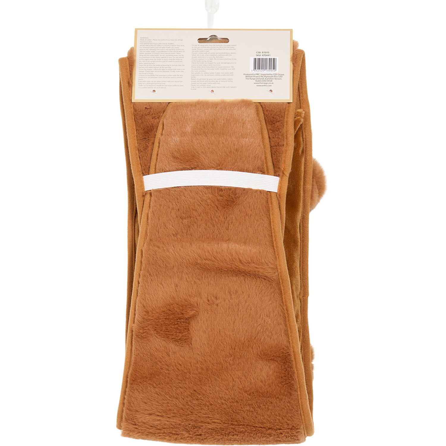 Capybara Wrap-Around Hot Water Bottle Brown Image 2