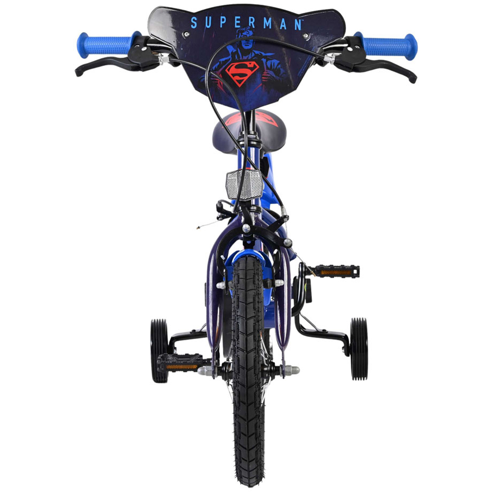 Volare DC Comics Superman Kids 14 inch Multicolour Bike with Stabilisers Image 3