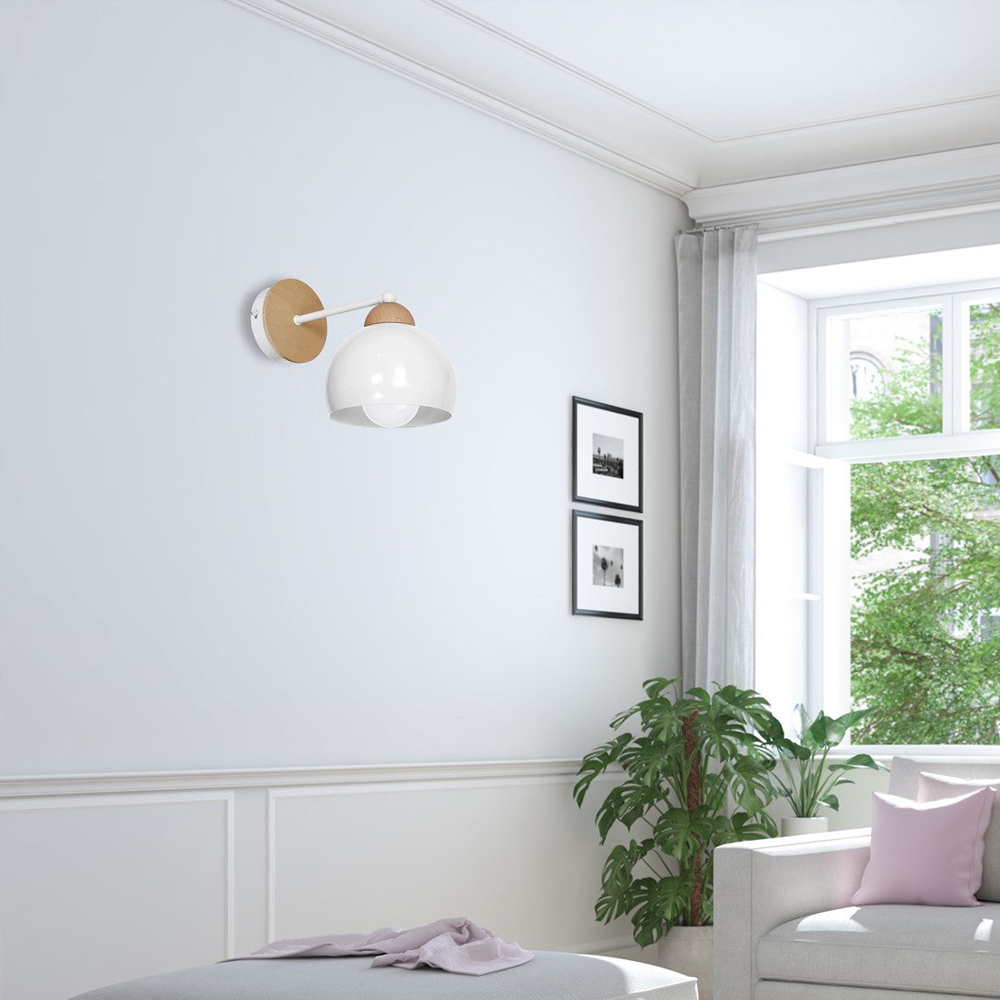 Milagro Dama White Wall Lamp 230V Image 5