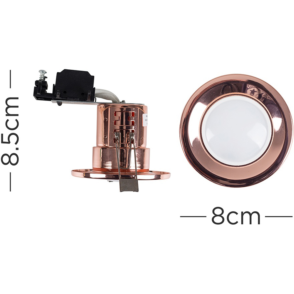 ValueLights Copper Cool White LED Ceiling Downlight 10 Pack Image 4