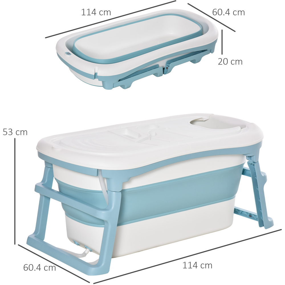 Portland Blue Foldable Baby Bath Tub Image 3