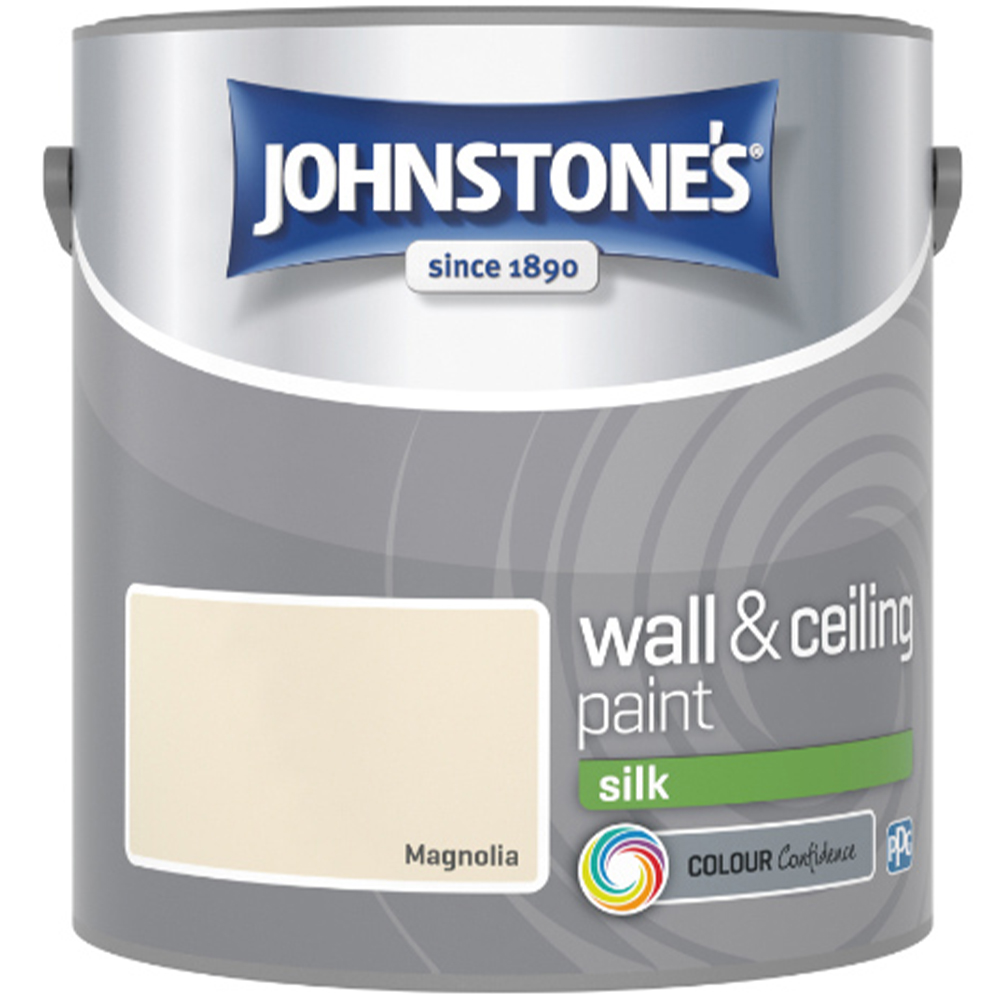 Johnstone's Walls & Ceilings Magnolia Silk Emulsion Paint 2.5L Image 2