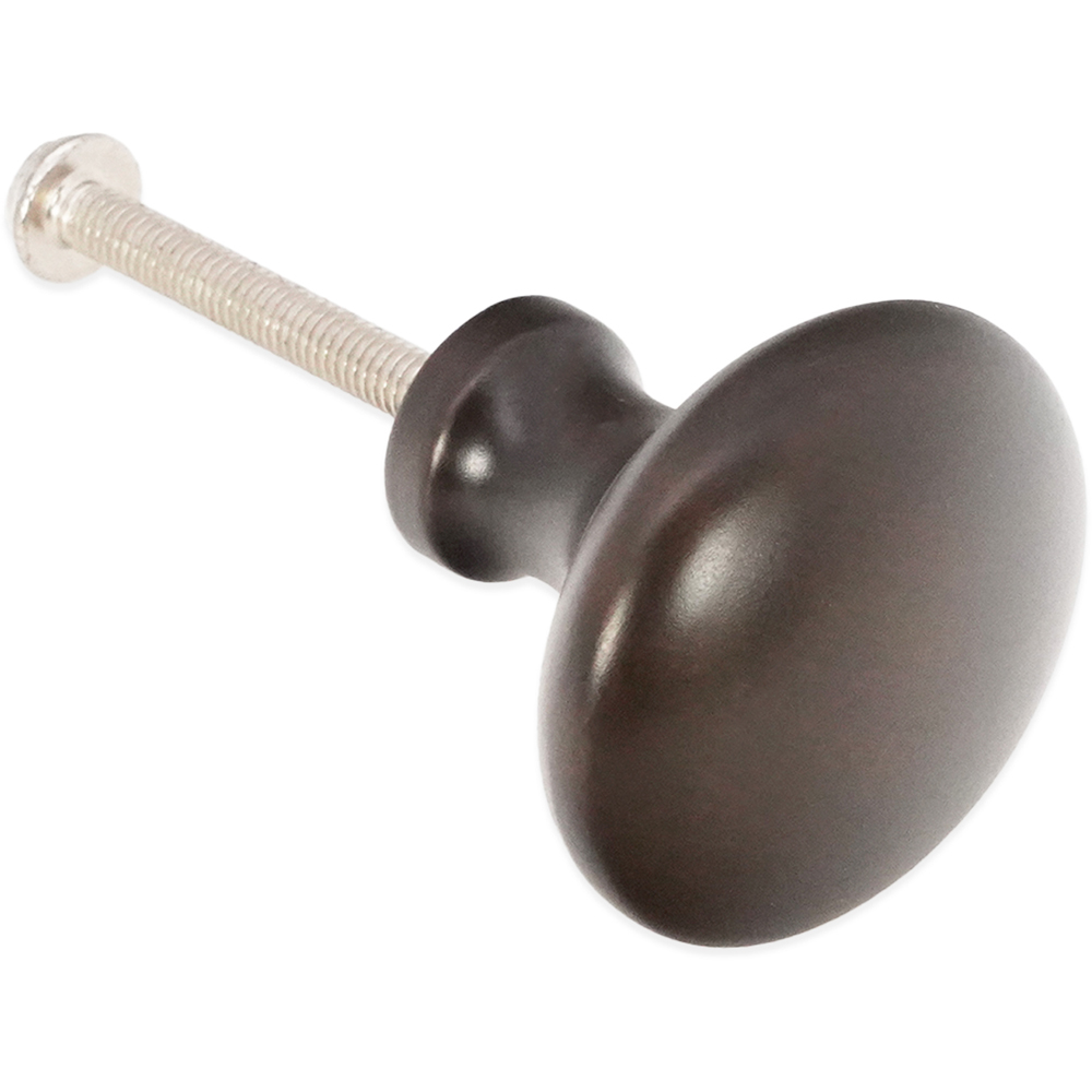 Spira Brass Mushroom Aged Bronze Medium 32mm Cupboard Knob Image 3