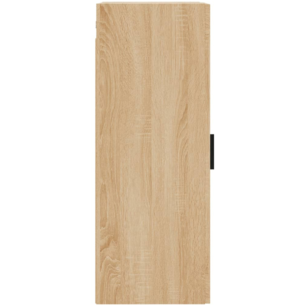 vidaXL Single Glass Door Sonoma Oak Wall Mounted Cabinet Image 6
