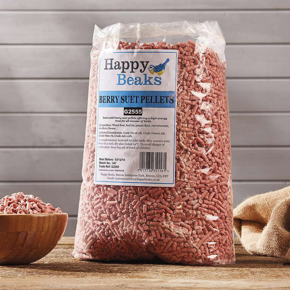 Happy Beaks Berry Suet Pellet Bird Food 25.5kg Image 2