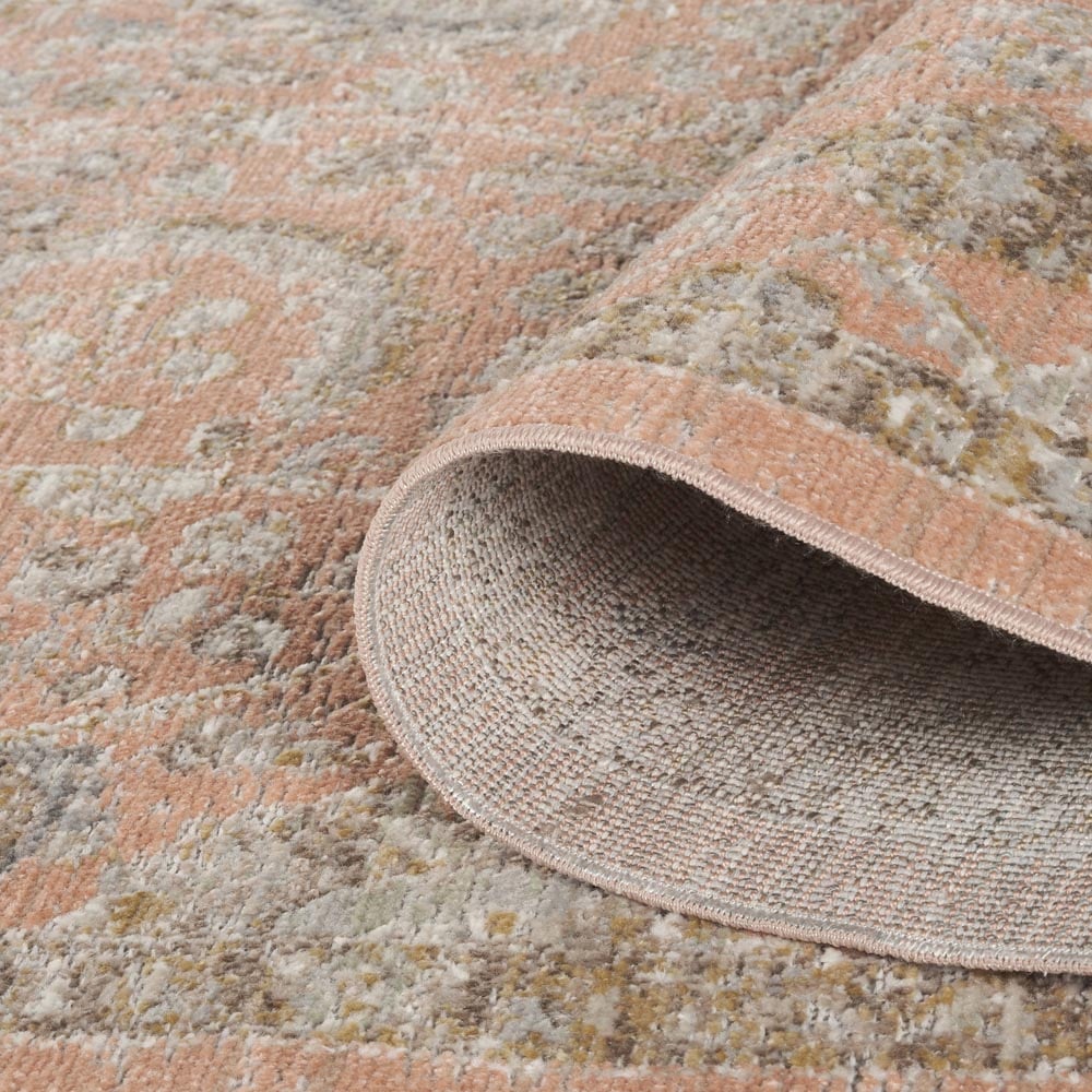Desire Rugs Maia Coral Floral Non Slip Rug 60 x 220cm Image 4