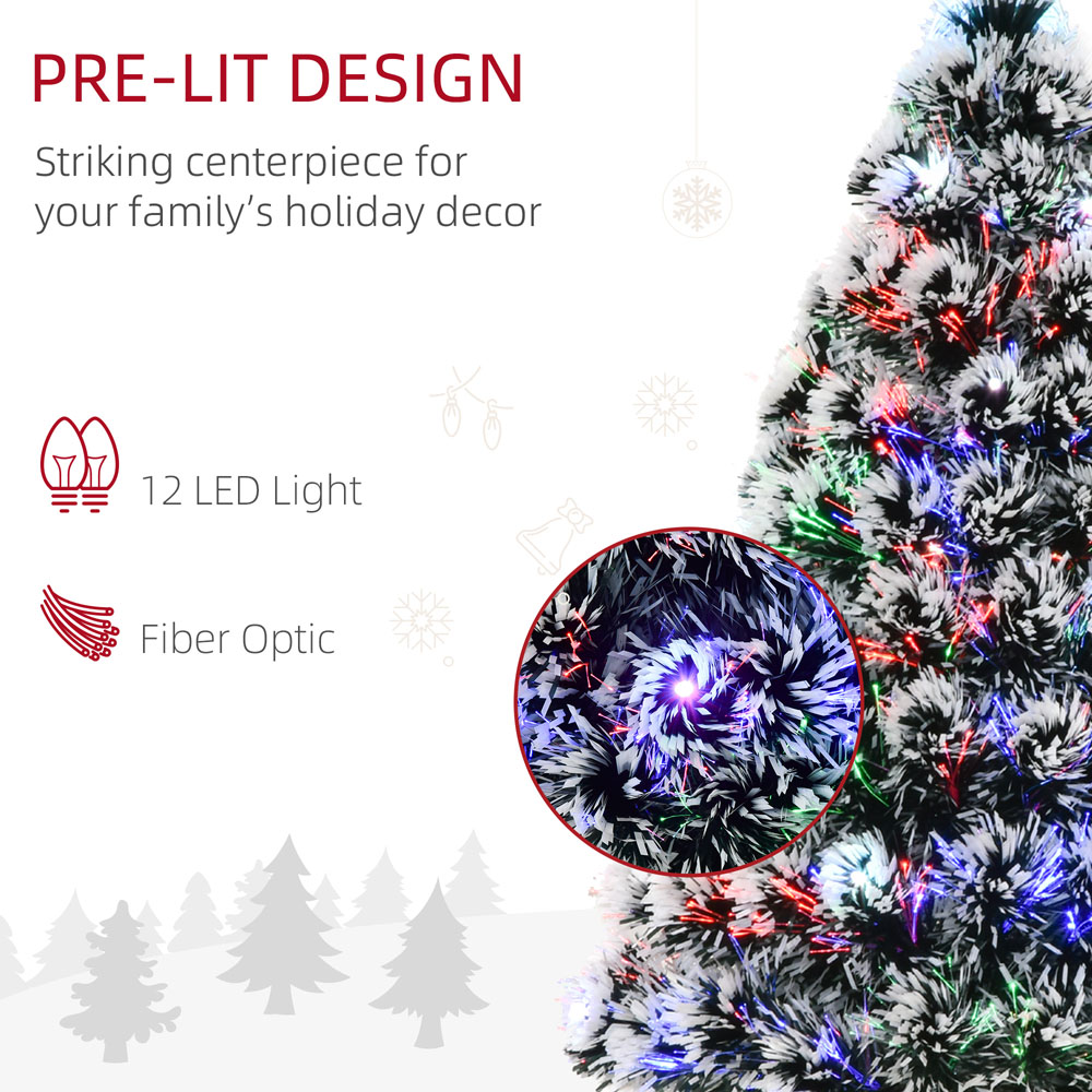 Everglow Pre-Lit Multicolour Artificial Christmas Tree 3ft | Wilko