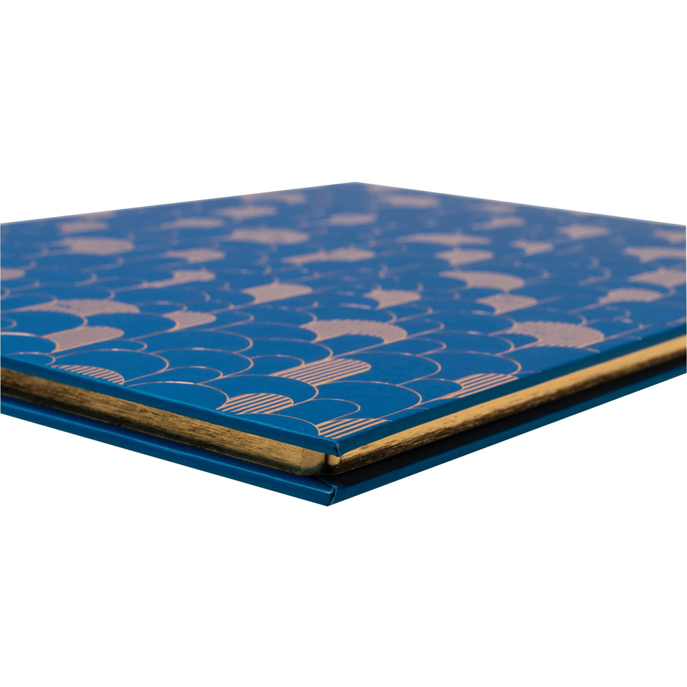 Exacompta French Blue Neo Deco Guest Book with Gold Edges 100 Pages Image 6