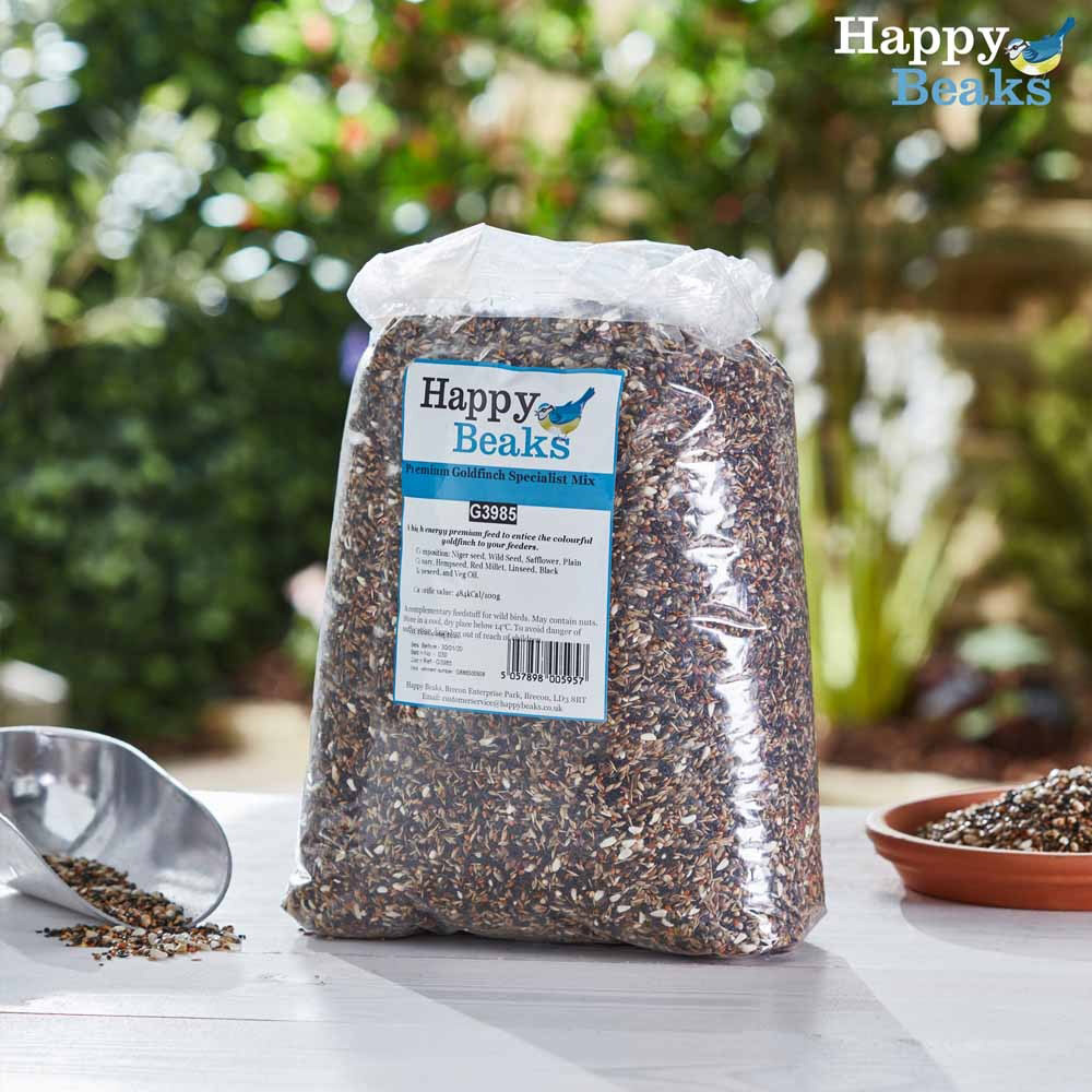 Happy Beaks Premium Goldfinch Specialist Seed Mix Bird Food 25.5kg Image 2