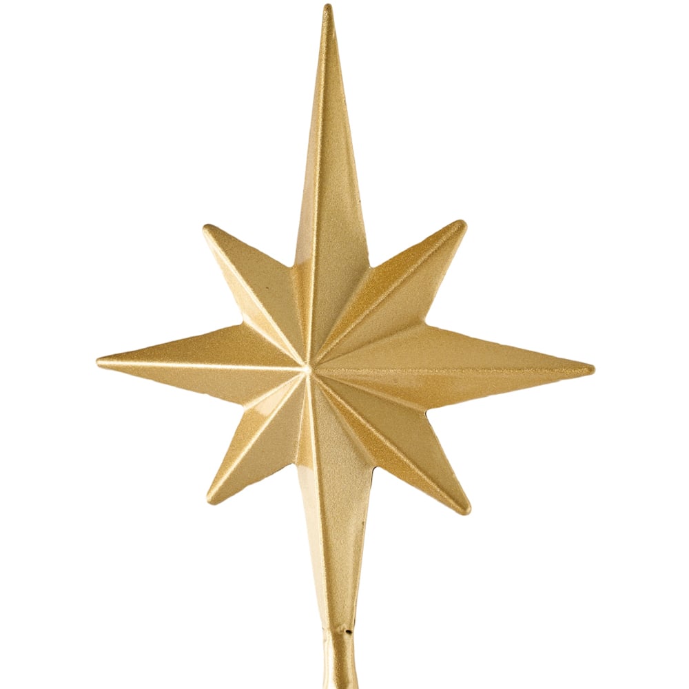 Living and Home Gold Display Stand Christmas Decoration with Star Top 6ft Image 2
