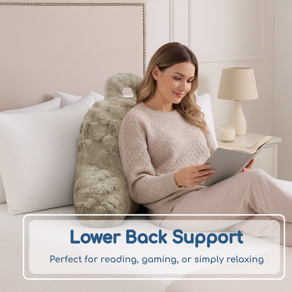 Velosso Beige Chunky Popcorn Back Pillow 65 x 55cm Image 3