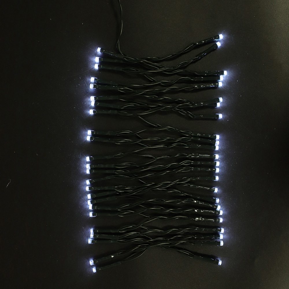 48 LED Battery Lights Ice White Image 3