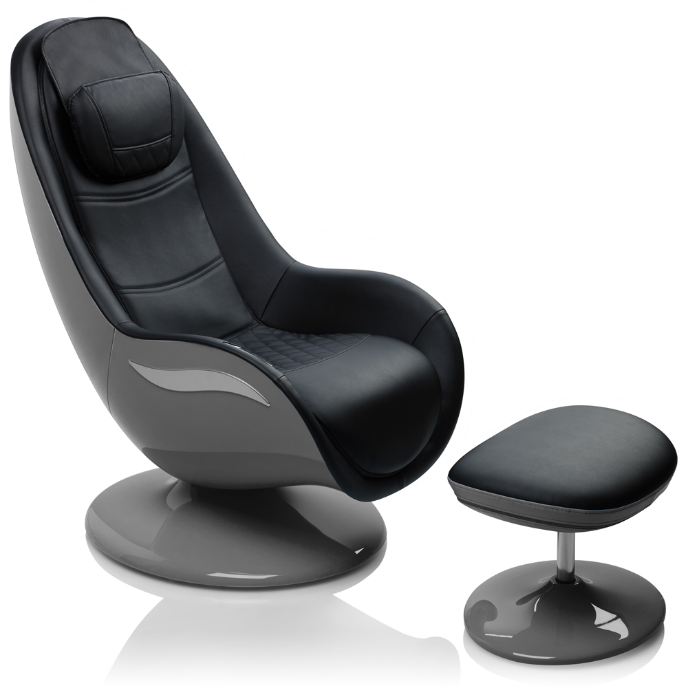 Medisana RS 670 Dark Grey Massage Lounge Chair with Footstool Image 5