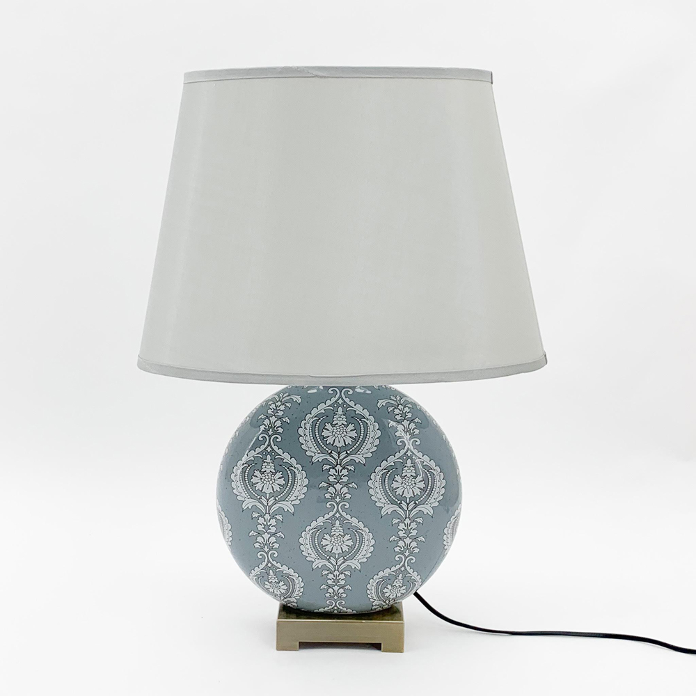 Acacia Home Grey Linen Shade Table Lamp Image 3