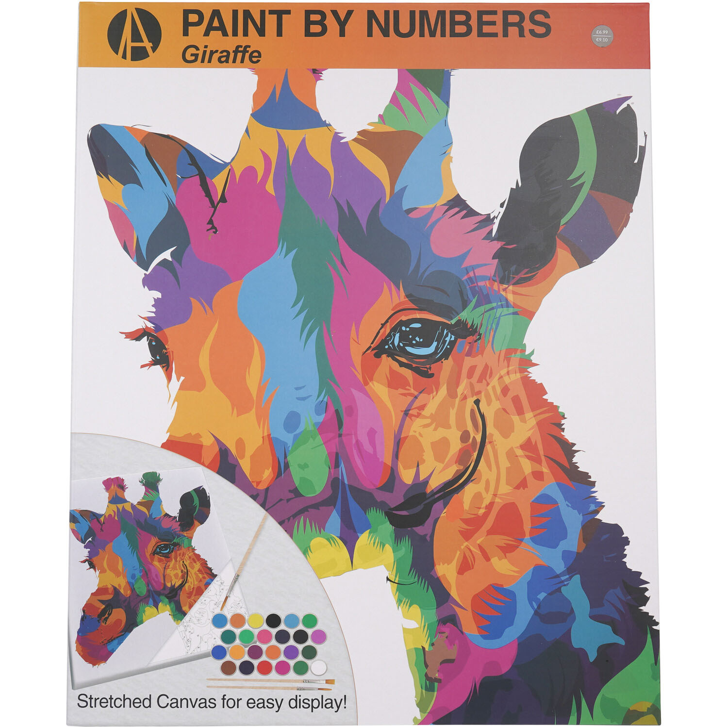 Paint by Numbers Rainbow Leopard or Giraffe Image 4