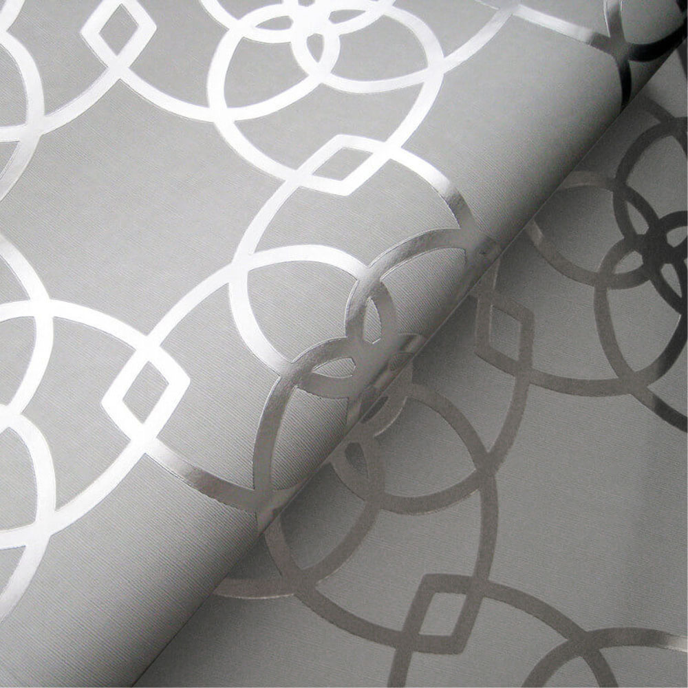 Muriva Marrakech Silver and Grey Wallpaper Image 4