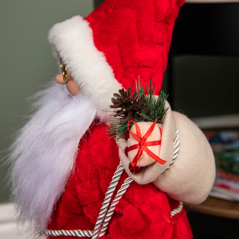 Samuel Alexander Standing Red Large Papa Noel Santa Claus Indoor Christmas Decoration Image 4