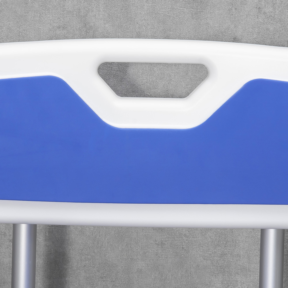 Portland Blue Height Adjustable Shower Stool Image 4
