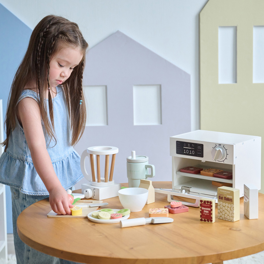 Teamson Kids Little Chef Santa Barbara Coconut Milk White Healthy Dessert Set Image 3