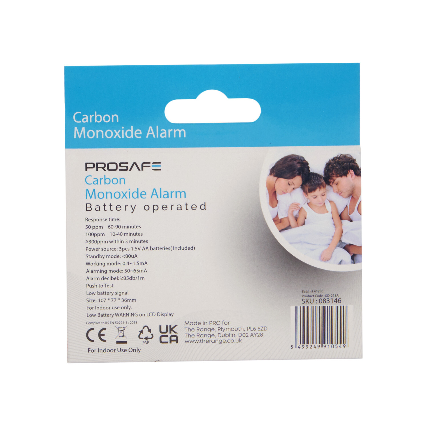 Prosafe Battery Operated Carbon Monoxide Alarm Image 4